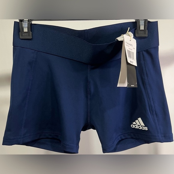 adidas Pants - Adidas navy blue/white shorts